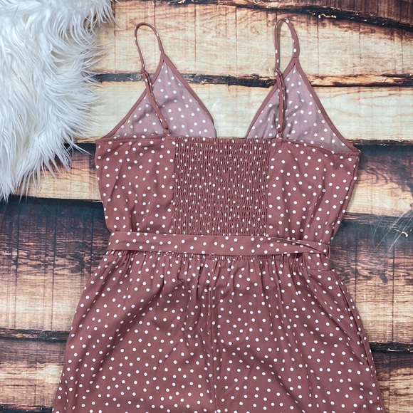 a new day Pink Mauve Polka Dot Jumpsuit - Picture 7 of 11